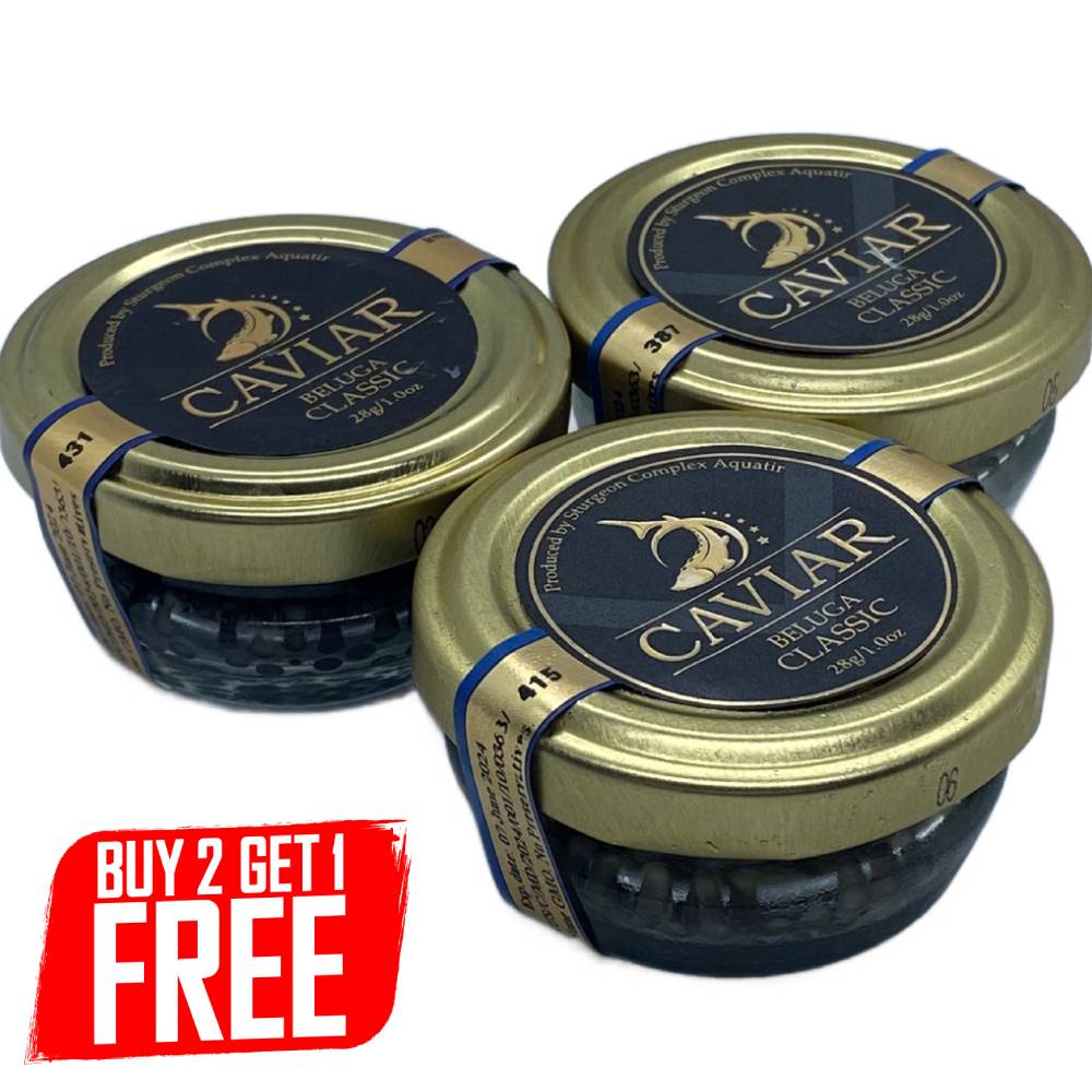Beluga caviar 2+1 promotion – buy two get one free UK