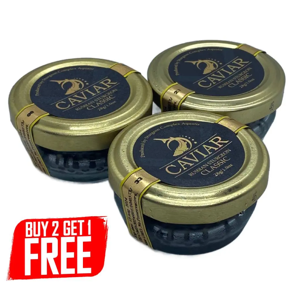 Osetra 2+1 bundle – 3 x 28g tins