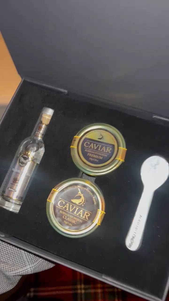 Kent caviar gift set April 2025 – luxury seafood hamper UK